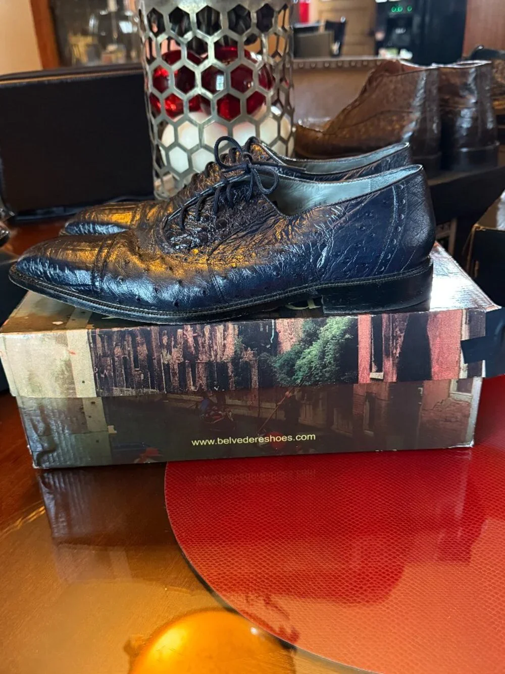 Exotic leather shoes